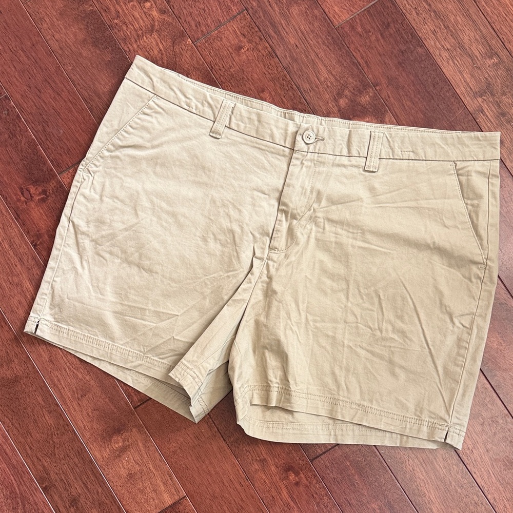 Magellan Outdoors Tan Khaki Classic Cotton Chino Shorts 20
